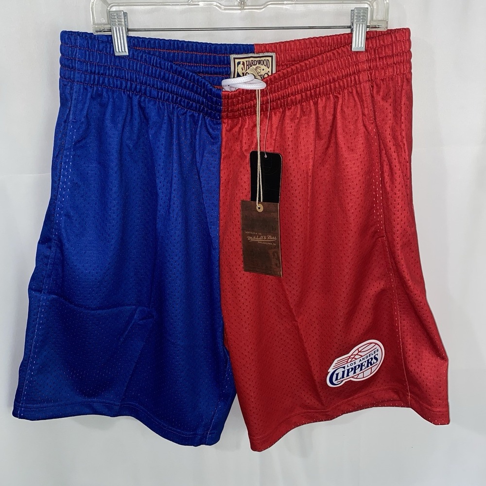 NWT Mitchell & Ness Los Angeles Clippers 2000 Split Swingman Shorts Mens XL